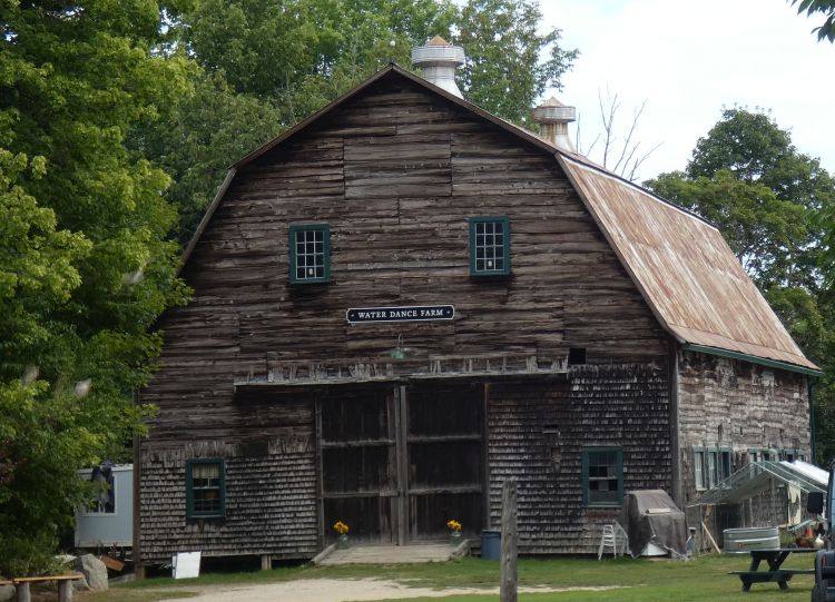 The barn at Water Dance Farm on Route 27 in Belgrade.