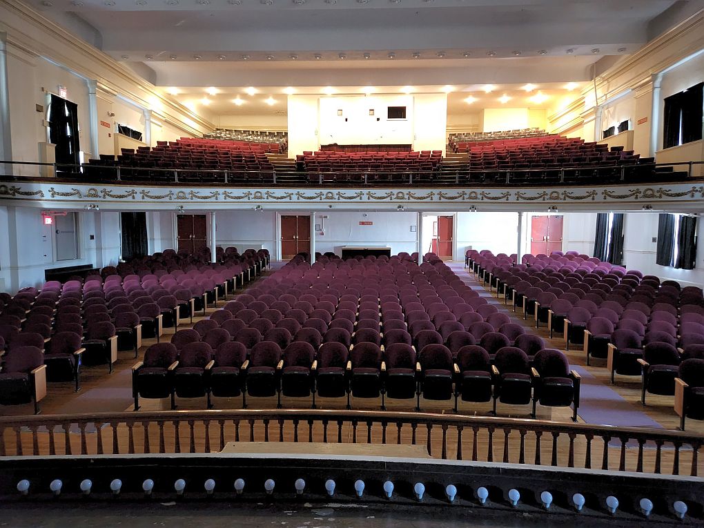 A view of the opera house from centerstage.